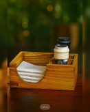 جای ادویه و دستمال چوبی
